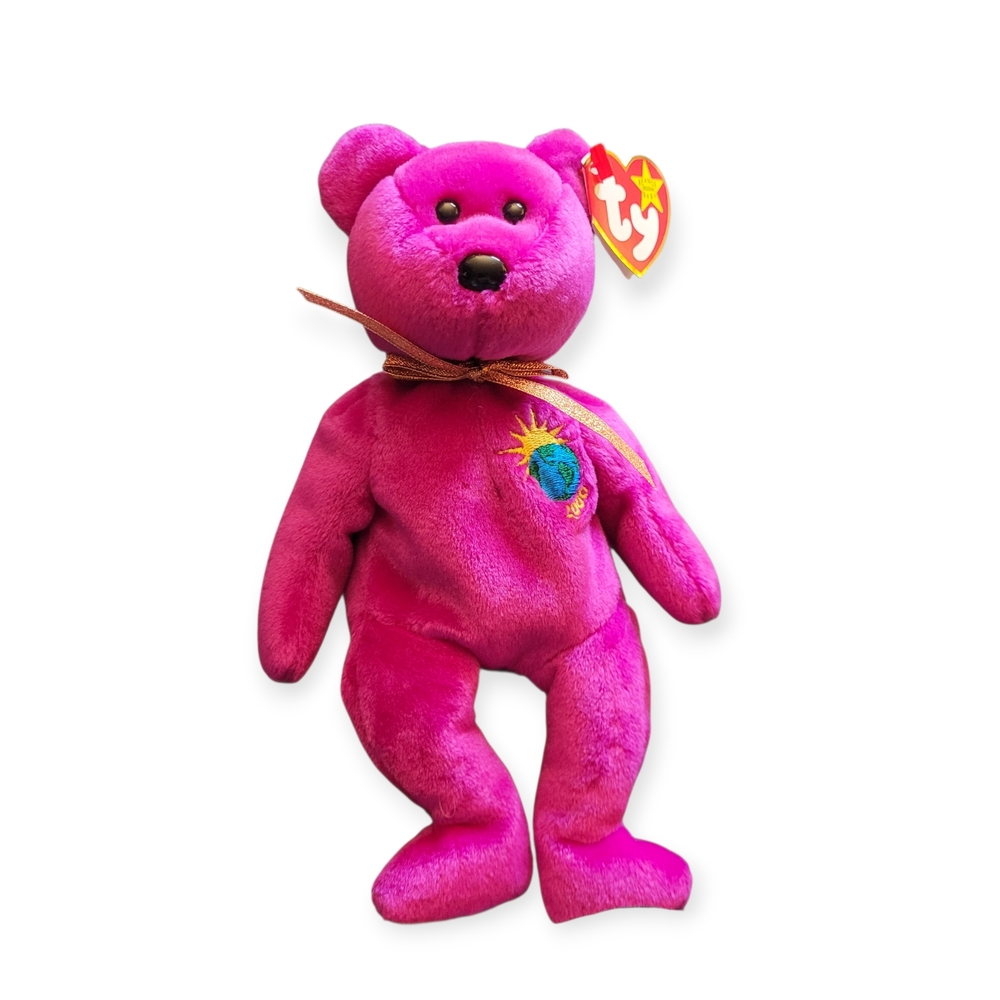 NWT Ty Millennium Bear 1999 Error Beanie Babies Collectible